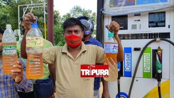 Fuel Station Scam : Water Mixed Petrol, Diesel traced by vehicle drivers Fuel Station Scam : Water Mixed Petrol, Diesel traced by vehicle drivers